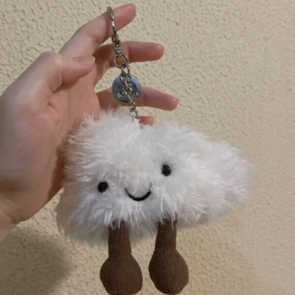 Jellycat Amusaeble Cloud Bag Charm Plush Keychain NWT Dust Bag - Picture 1 of 3